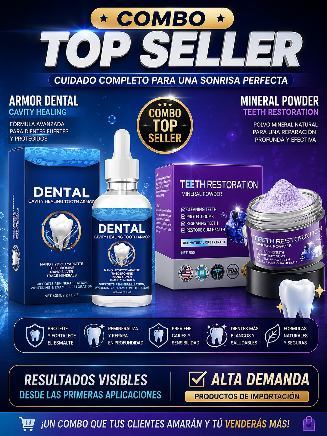 COMBO REPARACIÓN DENTAL PREMIUM